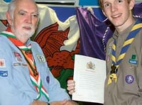 Royal date for Queen’s Scout Rhodri