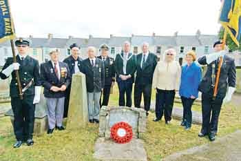 Service of remembrance for Captain Cumby