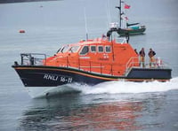 Angle RNLI crew spends 10 hours at sea in storm conditions