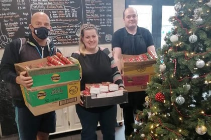 'Together Stronger' volunteers deliver goodie bags to New Hedges