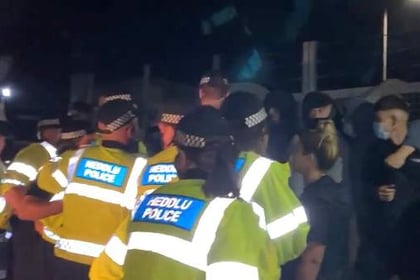 'Disgraceful scenes' outside Penally camp slammed