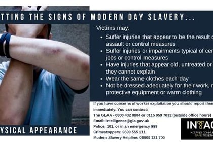 Police offer insight into modern slavery as INTACT is launched