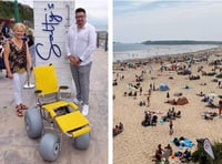 Beach wheelchair adapted for children now available to enjoy Tenby’s South Beach