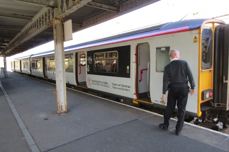 Tenby train platform