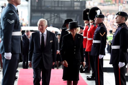 King Charles and Queen Consort welcomed to Senedd in Cardiff Bay