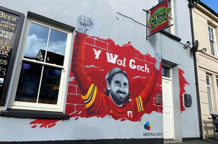 Mural of Joe Allen in Narberth