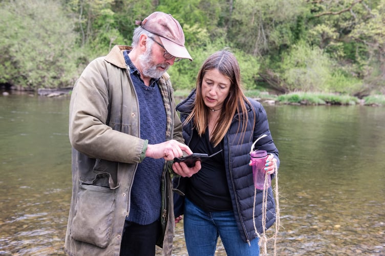 Jane Dodds monitoring pollution in the Wye