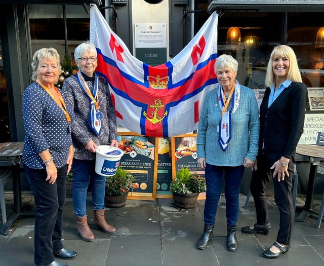 Stall does brisk business at Tenby RNLI coffee morning