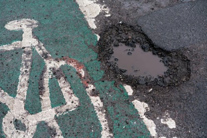 Ever worsening pothole problem a serious safety risk to cyclists
