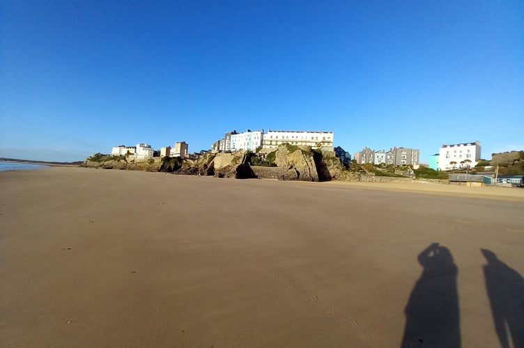 Castle Beach and Iron Bar Sands, Tenby