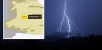 Weekend thunderstorm warning issued by Met Office