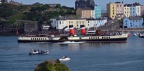 A warm Tenby welcome for Waverley paddle steamer