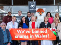 Celebrations outside the Senedd as Wales bans ‘brutal’ wildlife traps