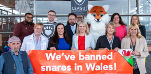 Celebrations outside the Senedd as Wales bans ‘brutal’ wildlife traps