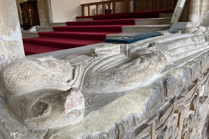 Tomb of the Whites - 15th century Mayors of Tenby, at St Mary's Church Tenby