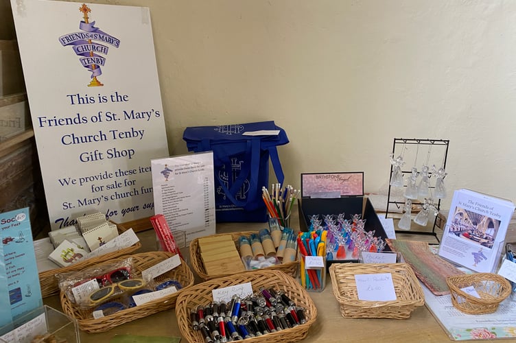 Friends of St Mary's table, Tenby