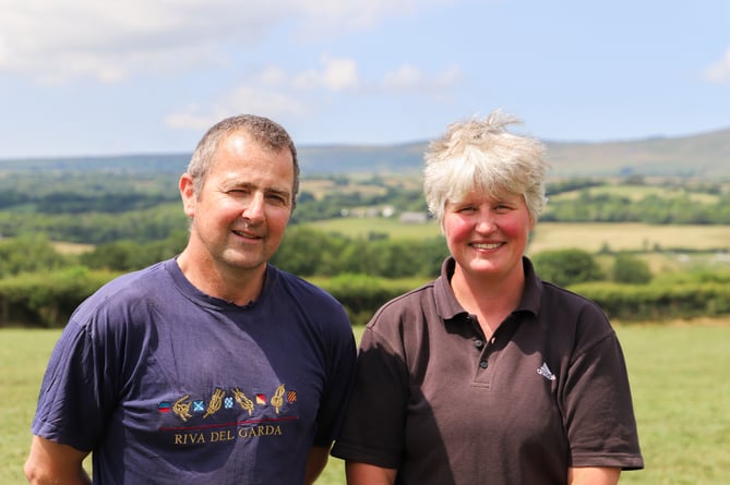 Jeff and Sarah at Clyngwyn Farm, Clynderwen, Pembrokeshire