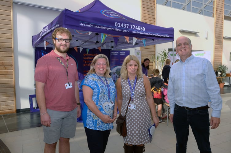 Rhys Evans, Melany Evans and Nicky Sandford at Bridge Innovation Centre Summer Party