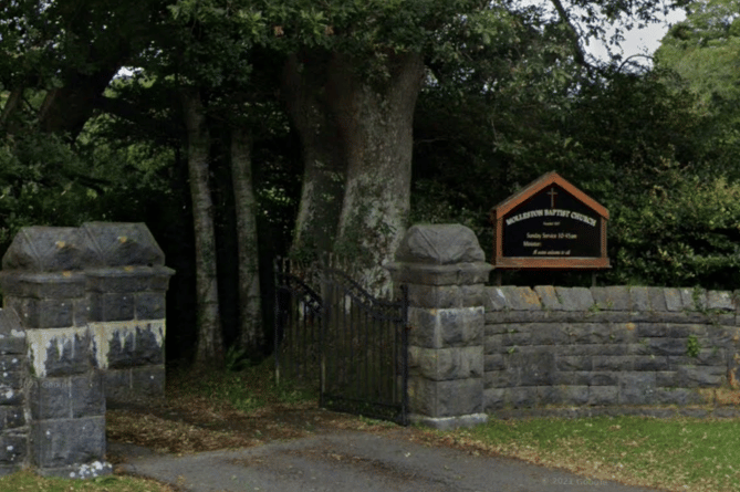 Molleston Baptist Chapel sign