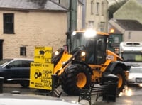 Carmarthen commotion as farmers fill streets in protest