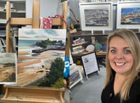 Artist Rachel Rasmussen prepares for Tenby Museum exhibition