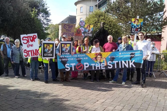 A Stop the Stink demo, organised for Saturday, May 25, shows the strength of local feeling.