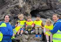 Saundersfoot Playgroup and Daycare children complete sponsored toddle adventure