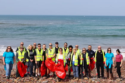 Pembrokeshire beach clean unites local businesses and volunteers 