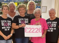 Angle ‘Tit Club’ event raises over £2,000 for Breast Cancer Now