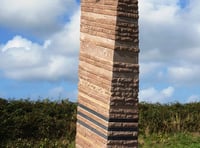 Pembrokeshire village installs newly commissioned War Memorial